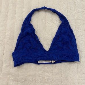Blue urban outfitters halter bralette